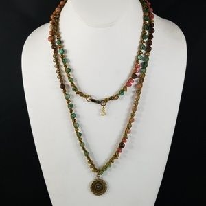 Hobo Semi Precious Gemstones Necklace by Sigalie